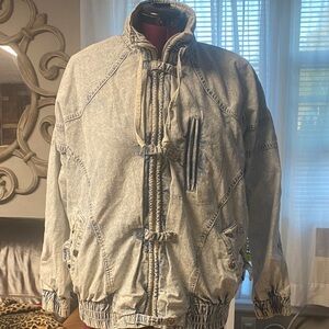 Men's Vintage Washed Denim Jacket